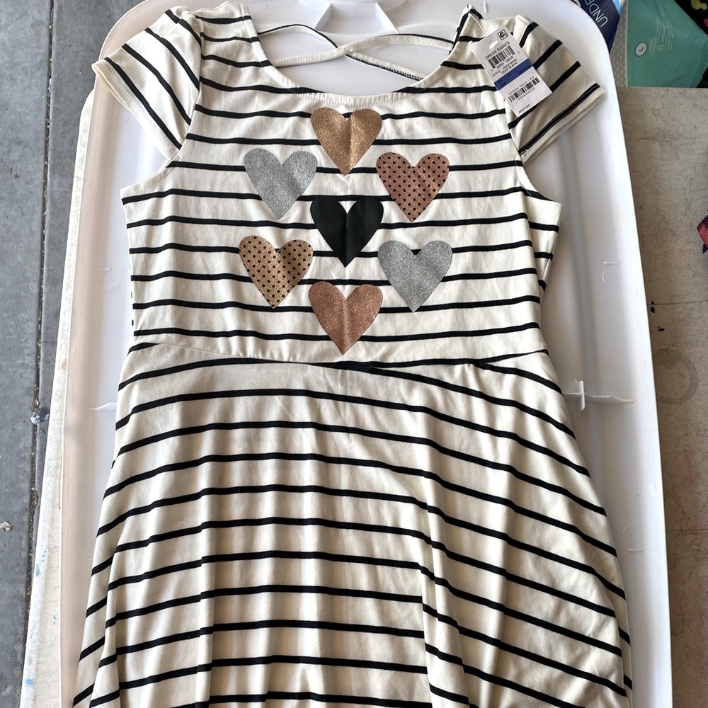 NWT Epic Threads Play dress size XL beige with cute hearts